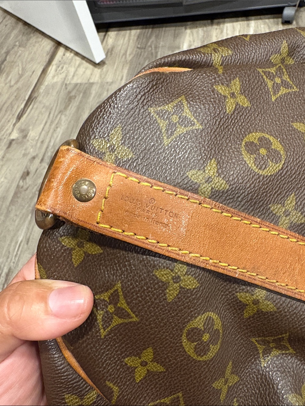 Authentic Vintage Louis Vuitton Keepall 55 Bandolier Brown Monogram Canvas - Picture 11 of 12